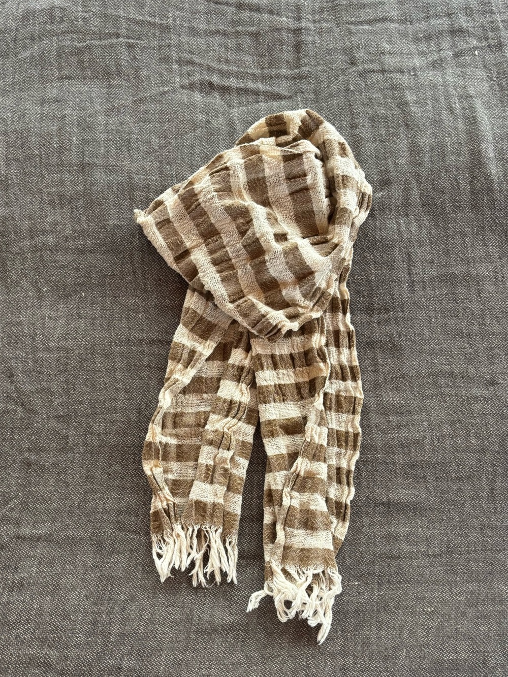Vintage Woven Cotton Scarf